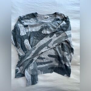 Z Supply Camo Cropped Sweater